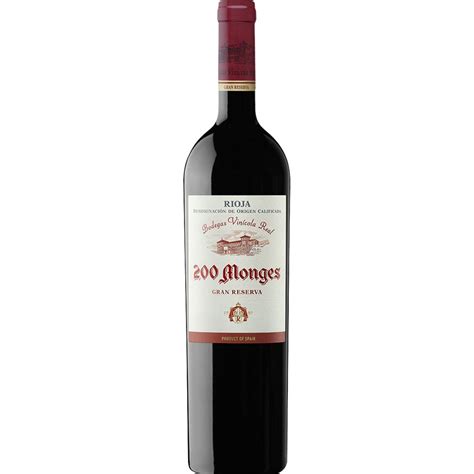 Vino Tinto Gran Reserva DOCa Rioja Botella 75 Cl 200 MONGES