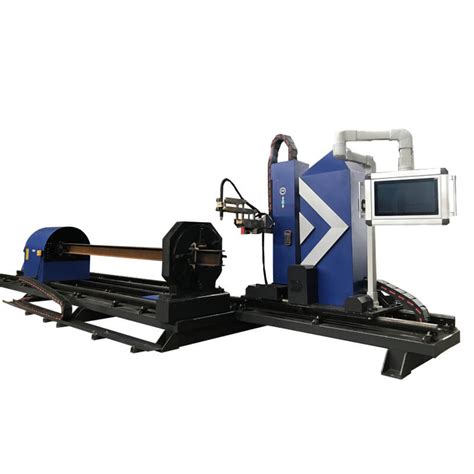 8 Axis Steel Tube And Beam Cutting Bevelling Cnc Plasma Cutting Machine