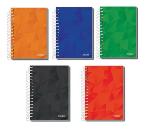 Kit de 20 cuadernos pequeños en espiral 48 hojas tapa flexible