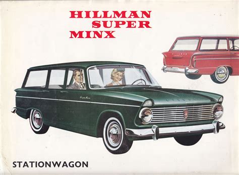 Hillman Super Minx Stationwagon Mk Ii Folder Dutch Sales Brochures