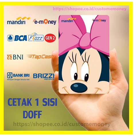 Jual Kartu Emoney Anime Kartun Minnie Mouse Si Tikus Mini Etoll E Money