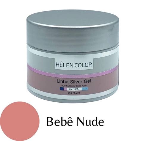 Gel Para Unhas De Gel Helen Color Silver Beb Nude G No Shoptime