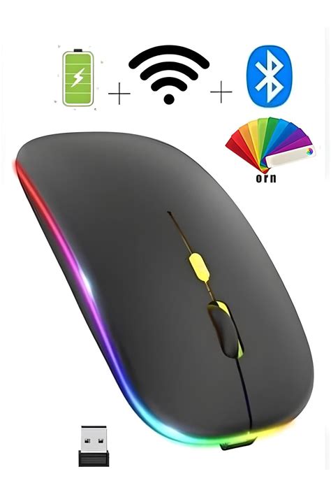 ulu Orn Kablosuz Fare Wireless Mouse 4 Tuşlu Renk Sessiz Şarj