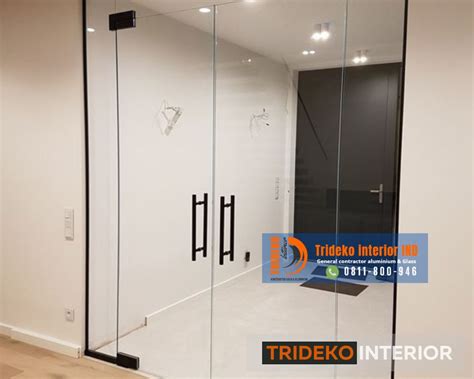 Jual Pintu Frameless 12 Mm Harga Terjangkau Di Trideko