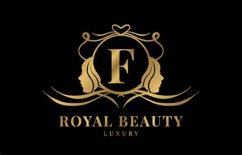 Letter F Royal Beauty Crest Logo Design Element 18792382 Vector Art At