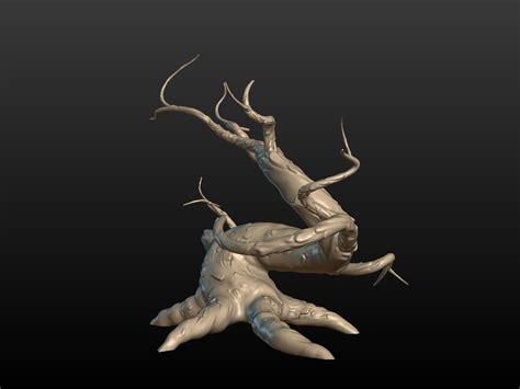 Spooky Tree 3d Model 39 Blend Fbx Obj Stl 3ds Free3d