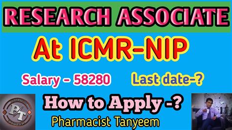 ICMR NIP Research Associate RECRUITMENT ICMR Recruitment 2022