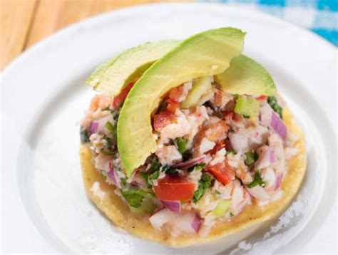 Receta De Tostadas De Ceviche De Pescado Con Aguacate