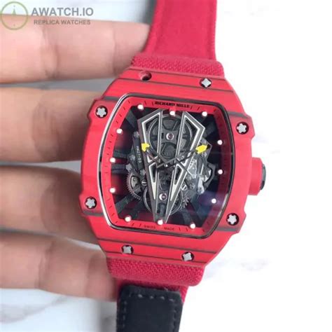 Replica Richard Mille RM27 03 Rafael Nadal KL Red Forged Carbon Black