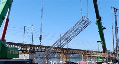 El silencioso y rápido avance en la construcción del Puente Industrial