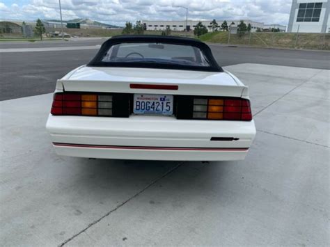 Selling At No Reserve Chevy Camaro Iroc Z Convertible Barn Find