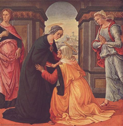 Reproductions D Art La Visitation 1491 De Domenico Ghirlandaio 1449