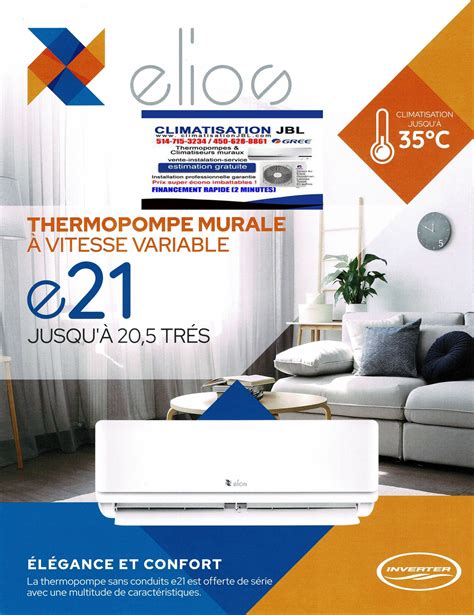 Climatisation JBL Inc ELIOS E21 CLIMATISEUR MURAL