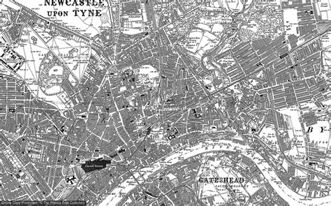 Historic Ordnance Survey Map Of Newcastle Upon Tyne 1895