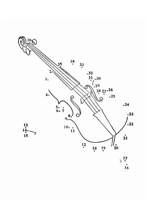 Punto De Viol N A Puntos Para Colorear Imprimir E Dibujar