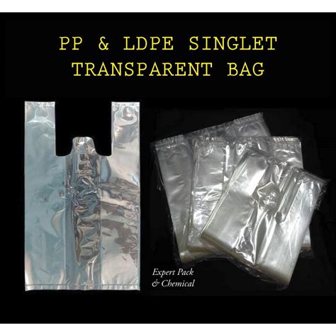 Pp Ldpe Singlet Transparent Bag Clear Transparent Plastic Bag