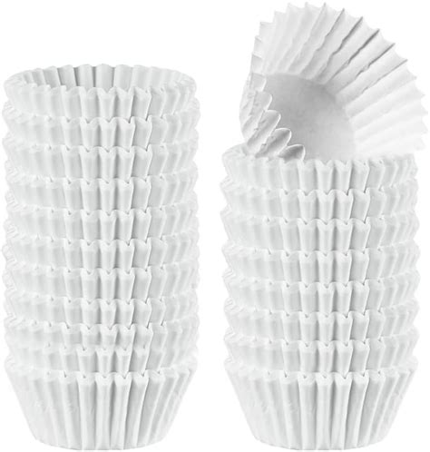 Mini White Cupcake Liners 500pcs Muffin Liners Food Grade And Grease Proof Baking Cups