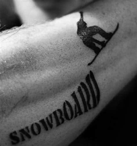 90 Snowboard Tattoo Designs For Men Cool Ink Ideas In 2020 Tattoo