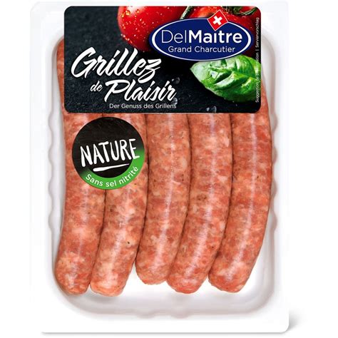 Del Maître Saucisses à rôtir de porc Migros