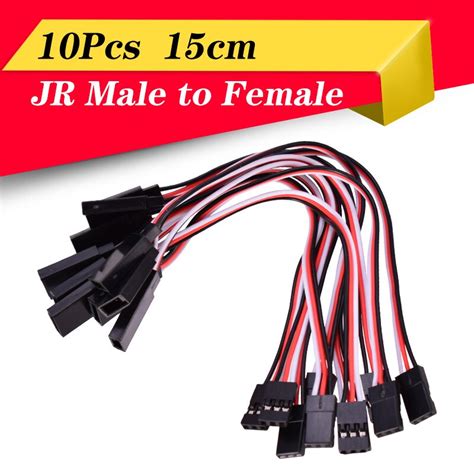 Pcs Mm Cm Servo Extension Lead Wire Cable For Rc Futaba Jr Male