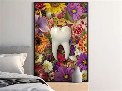 Dental Wall Art for Dental Office Wall Decor for Dentist Gift Colorful ...