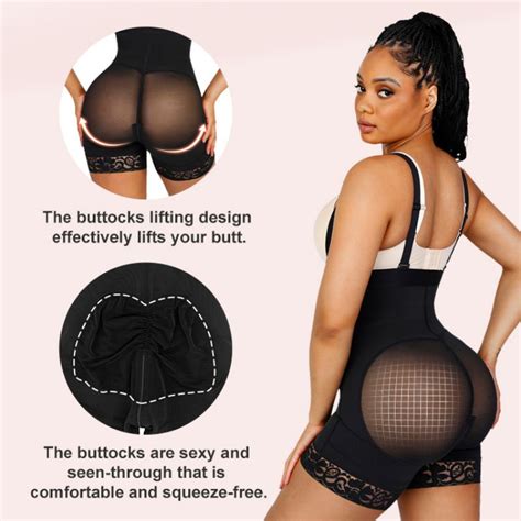 Sexy Lace Firm Compression Latex Buttocks Lifting Shapewear