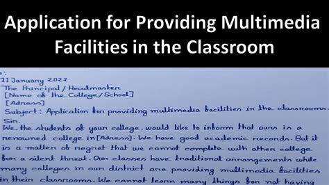 Application For Providing Multimedia Facilities In The Classroom Sound System In The Classroom