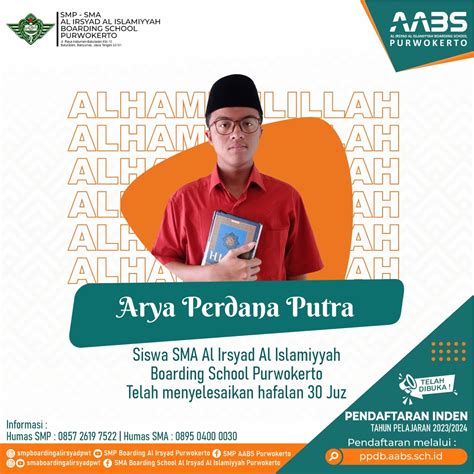 Siswa Sma Aabs Purwokerto Berhasil Menyelesaikan Hafalan Juz Al Qur An