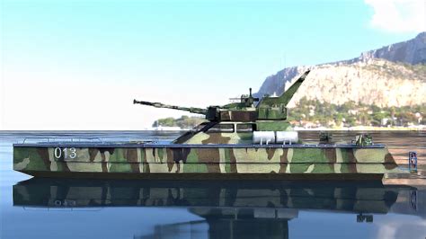 X Tank Boat Navy Ship Antasena D Model Turbosquid