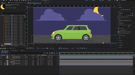 2d Car Animation Tutorial In After Effects Youtube