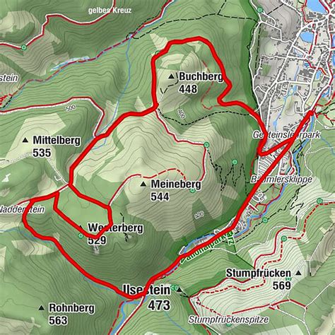 Durch Das Ilsetal Zum Froschfelsen BERGFEX Wanderung Tour Sachsen