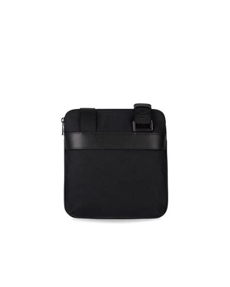 Emporio Armani Nylon Crossbody Bag In Black For Men Lyst