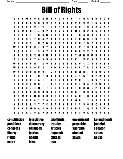 Constitution Day Word Search Wordmint Worksheets Library