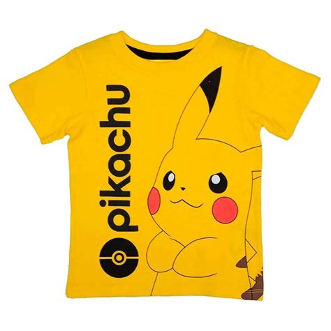 Playera Pok Mon Talla Manga Corta Dise O Pikachu Amarillo Walmart