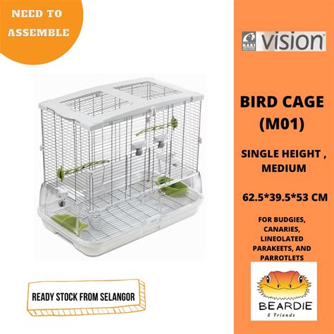 Vision Bird Cage M01 Single Height Medium For Sugar Glider Budgies