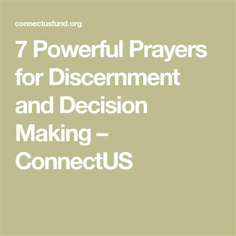 7 Powerful Prayers For Discernment And Decision Making