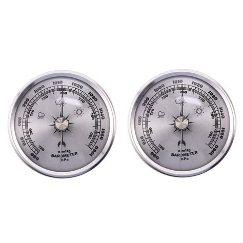 X For Home Pressure Gauge Weather Station Metal Wall Hanging Barometer