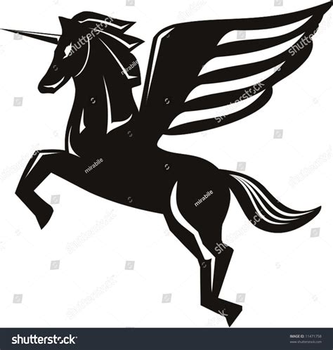 Vector Unicorn Tattoo Stock Vector Royalty Free 11471758 Shutterstock