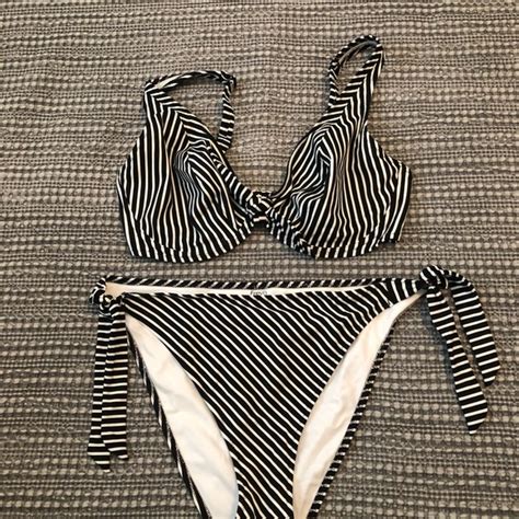 Freya Swim Freya Black And White Striped Bikini Poshmark