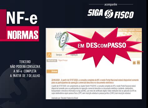 O Que É Descompasso - NF-e: Regras de acesso em Descompasso - Siga o Fisco