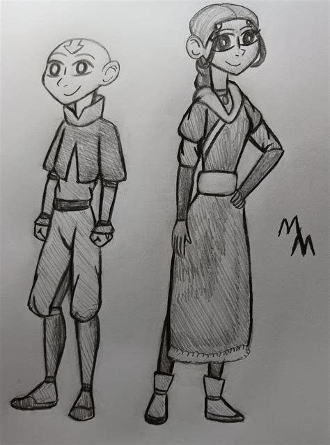 Aang And Katara by marvelcom on DeviantArt