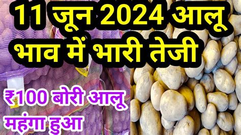 11 जून 2024 लुधियाना मंडी आलू भाव में भारी तेजी Aloo Potato Price Today