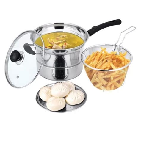 Jual Panci 3 In 1 Kukus Rebus Goreng Deep Fryer Alat Masak