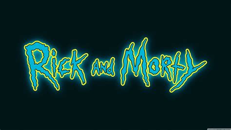 Rick and Morty Logo Ultra HD Wallpaper for 4K UHD TV & Desktop ...