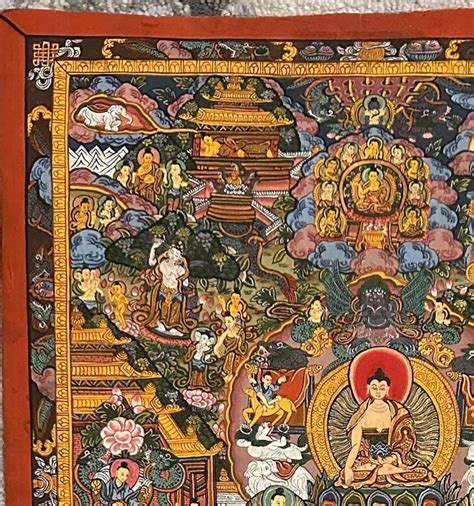 Asiatische Thangka Top Gem Lde Unl Beschriftet Kaufen Auf Ricardo