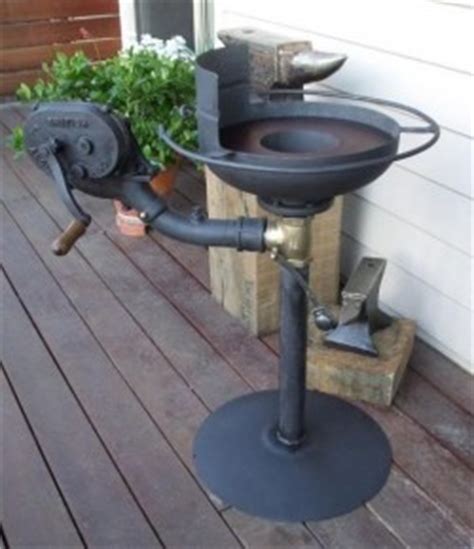 Homemade Portable Forge with Blower