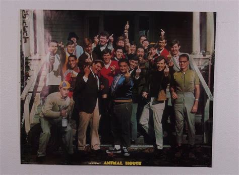 Vintage 1978 National Lampoons Animal House Movie Poster With John