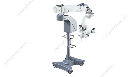 Surgical microscope, illustration - Stock Image - C056/3520 - Science Photo Library