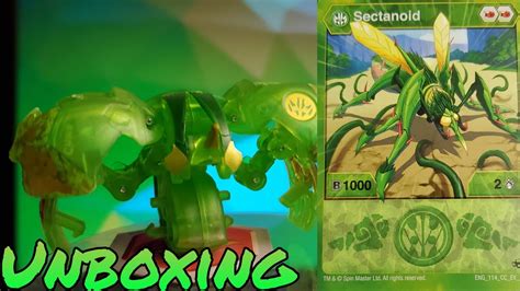 Ventus Sectanoid Elemental Rare Unboxing Bakugan Evolutions Youtube