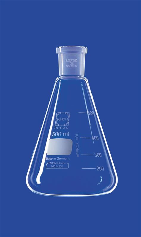 Lenz Laborglasinstrumente Erlenmeyer Flasks With Conical Ground Joint